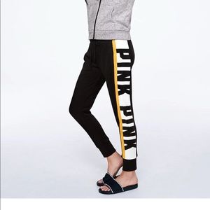 VS PINK skinny joggers brand new yellow large